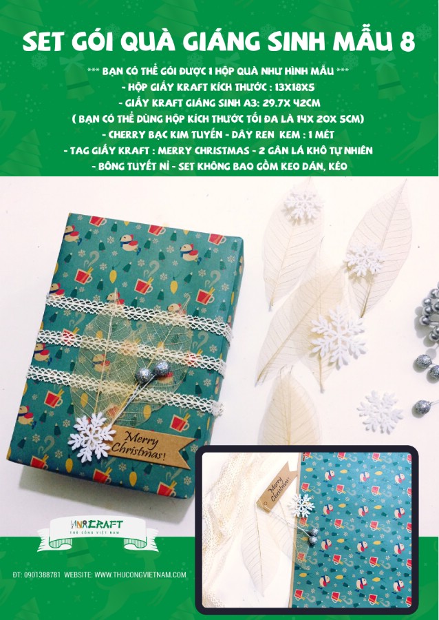 Set Gói Quà Giáng Sinh Mẫu 8